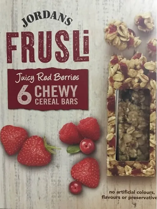 Frusli Red berries cereal bars