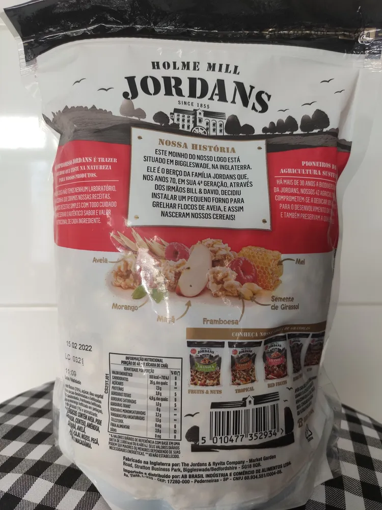 Granola Red Fruits Jordans Pouch 400g