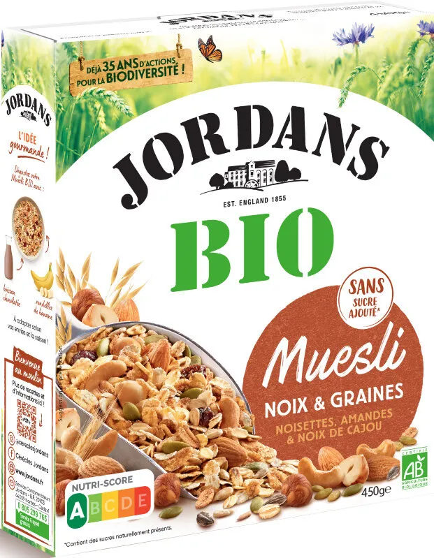 Muesli bio noix & graines