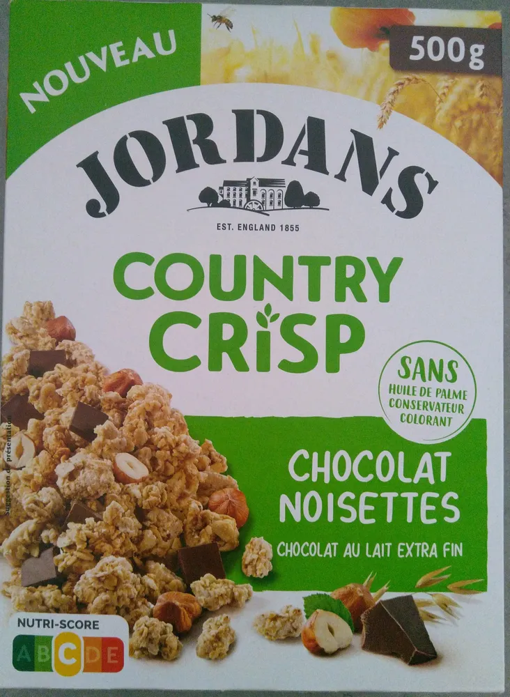 Country Crisp chocolat noisettes