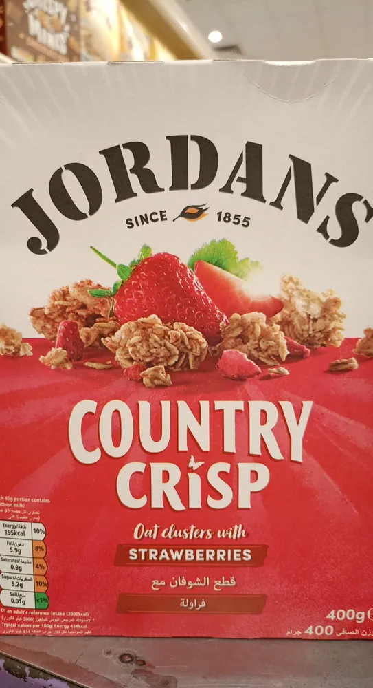 Jordans country crisp oat clusters with strawberries