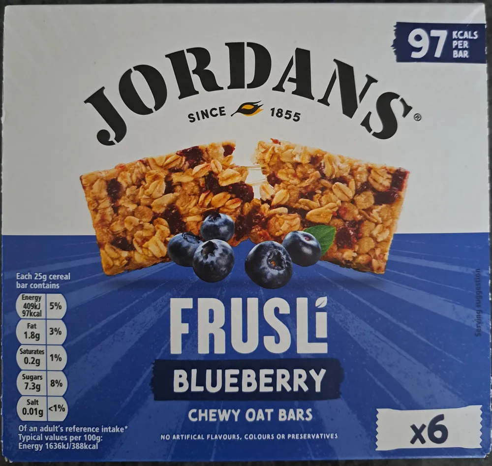 Blueberry Frusli Chewy Oat Bar