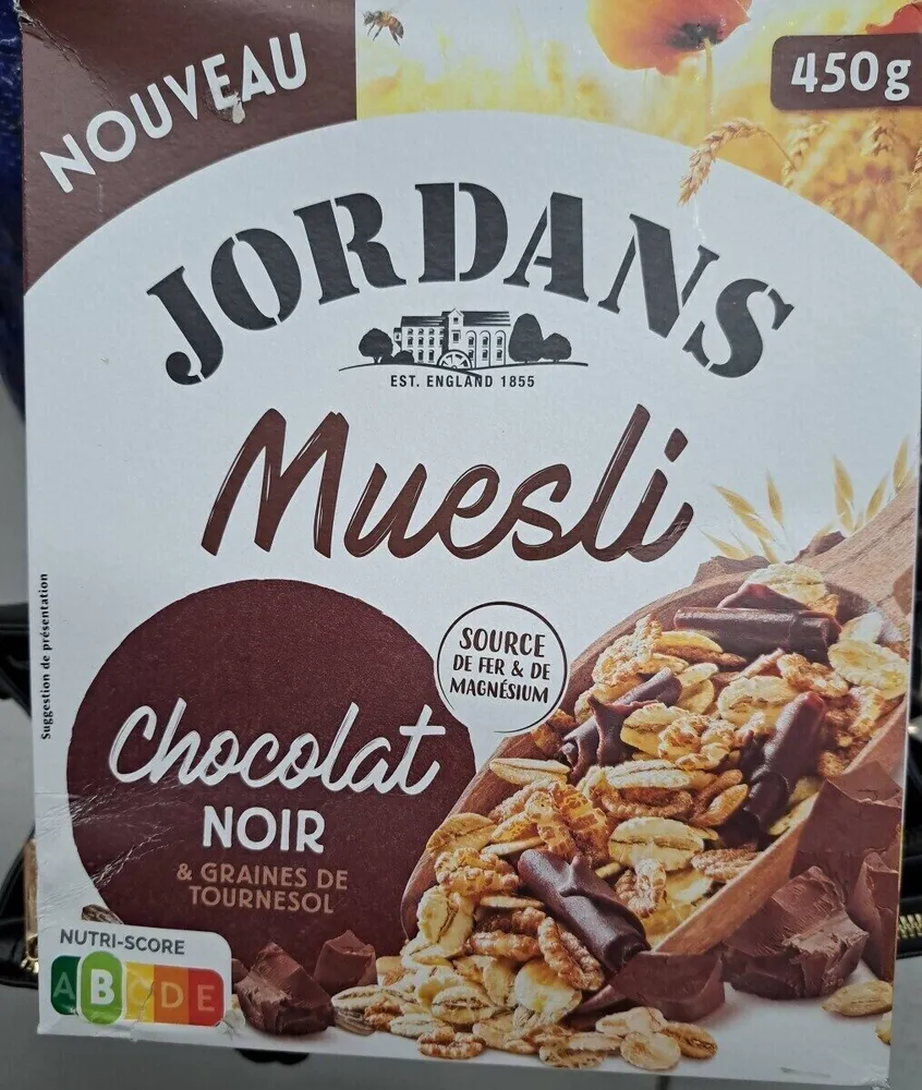 Jordans muesli chocolat noir