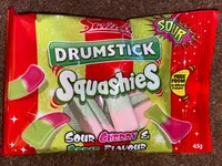 Drumstick Squashies - sour cherry & apple flavour