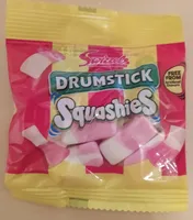 Squashies Drumstick Raspberry & Milk Flavour Gums