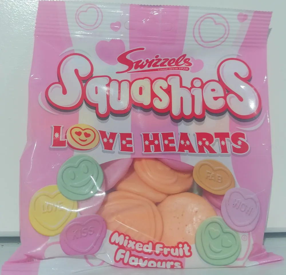 Squqshies Love Hearts Mixed Fruit Flavours