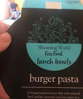 burger pasta