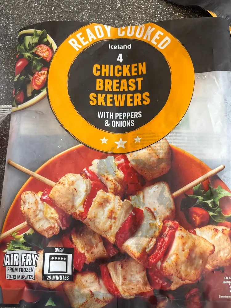 Chicken Breast Skewers With Peppers And Onions