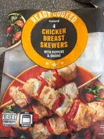 Chicken Breast Skewers With Peppers And Onions