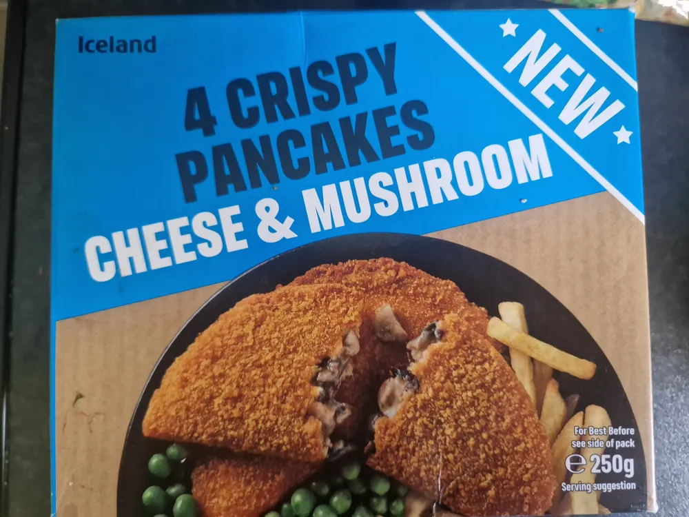 Crispy Pancakes - cheese and mushroom