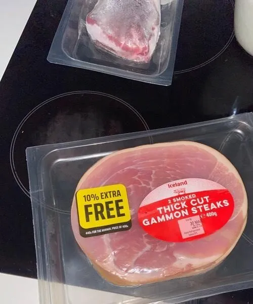 Thick cut gammon steaks