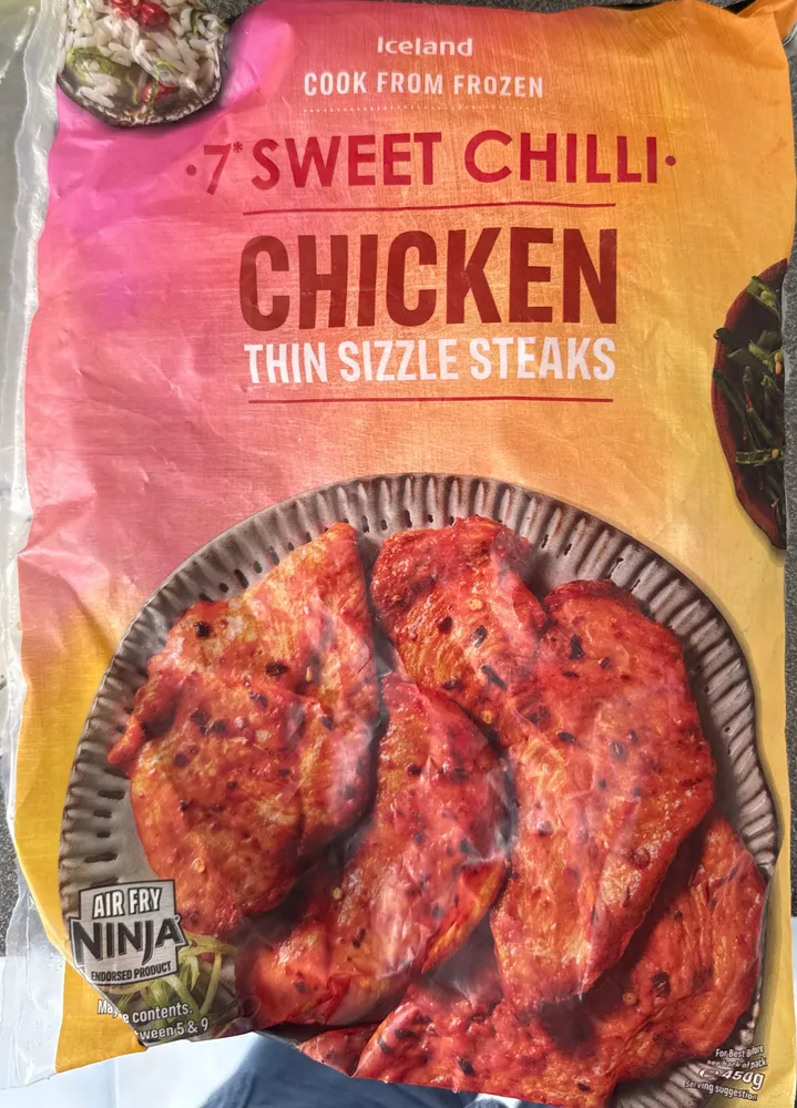 Sweet chilli chicken sizzle steaks