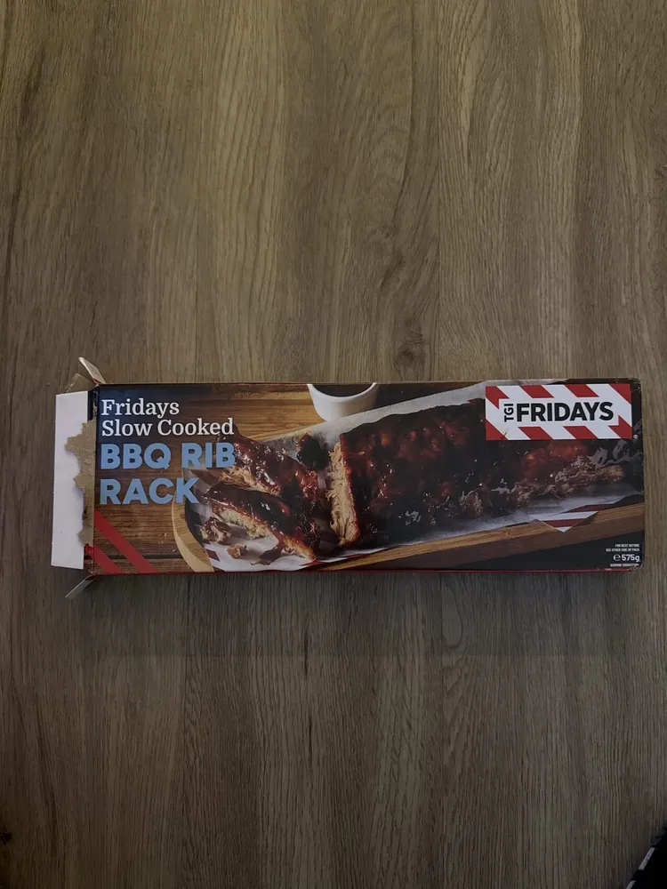 Fridays slow cooked bbq rib rack