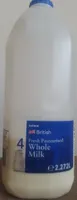 British Fresh Pasteurised Whole milk