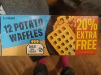 Iceland 12 POTATO WAFFLES TOAST FROM FROZEN For Be