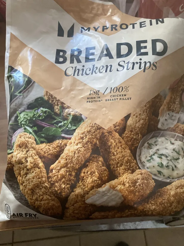 Breaded chicken strips