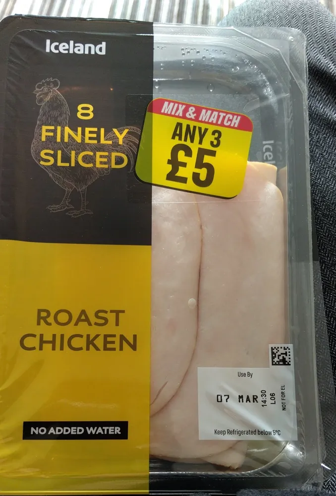 Roast Chicken Fine Slices