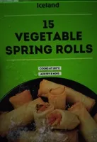 Iceland 15 VEGETABLE SPRING ROLLS COOKS AT 180°C A