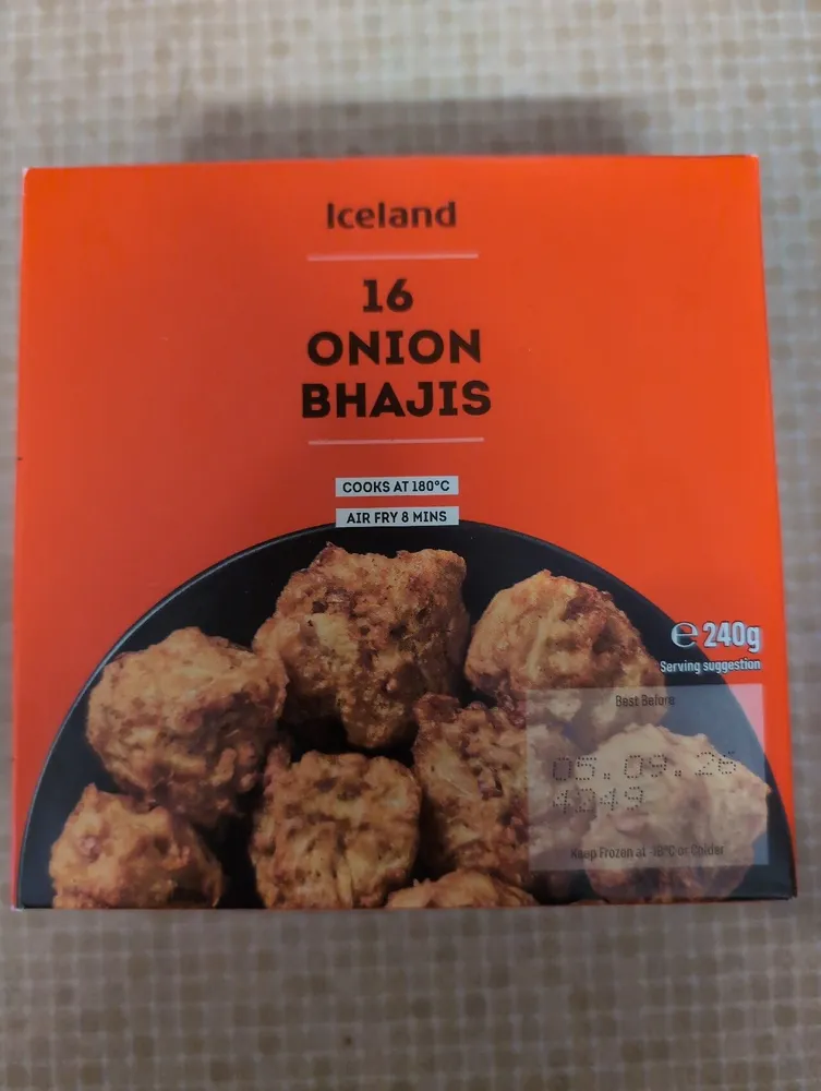 16 Onion Bhajis