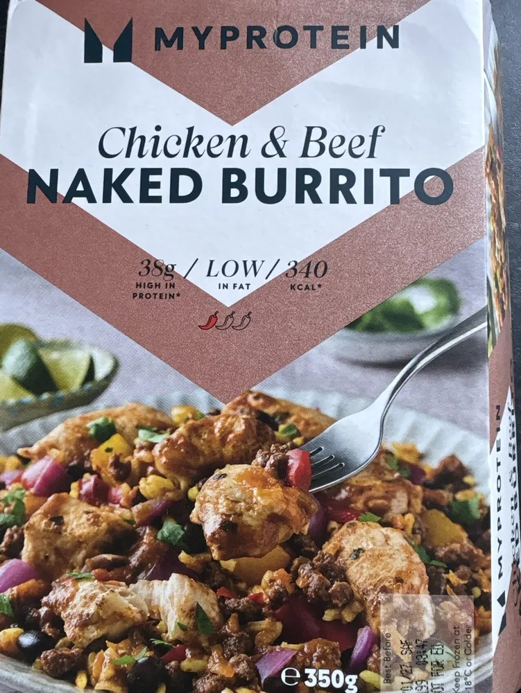 Chicken Beed Naked Burrito