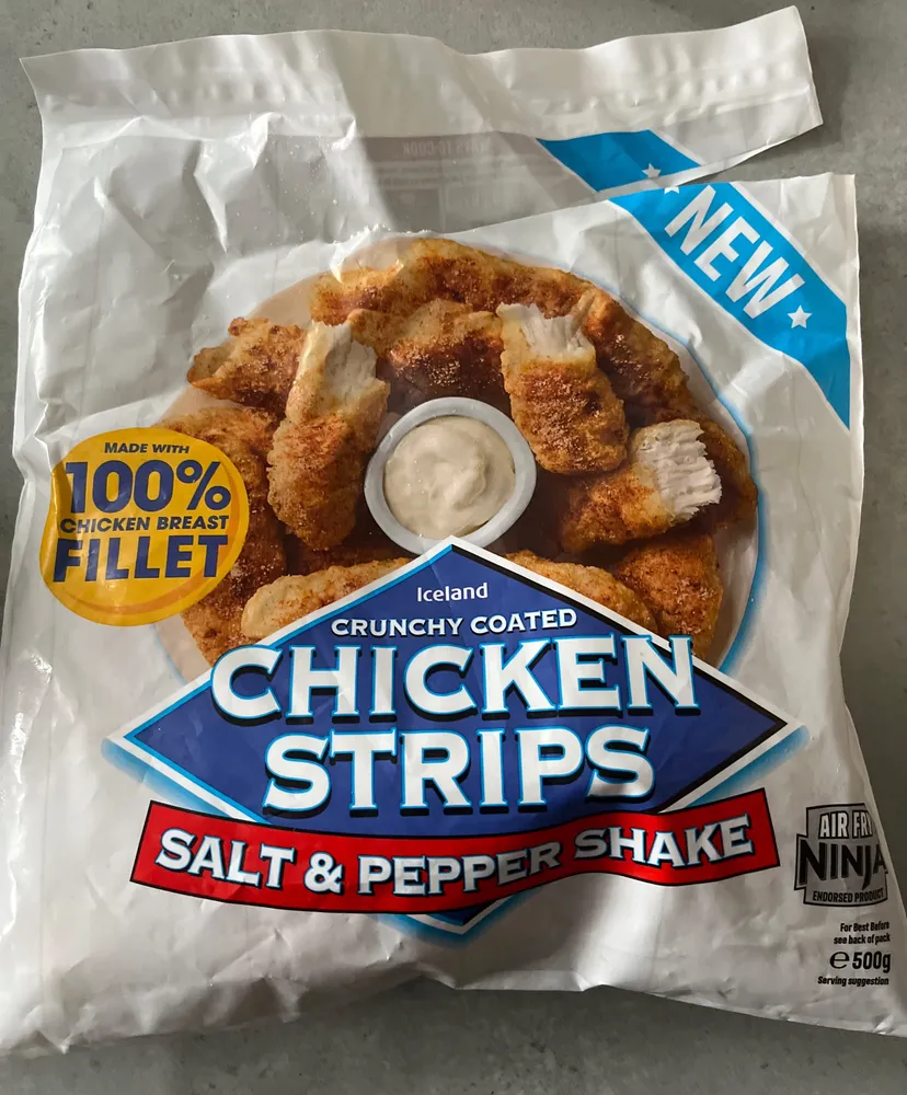 Chicken strips salt and pepper shake