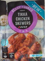 Y GE READY COOKED Iceland TIKKA CHICKEN SKEWERS DE