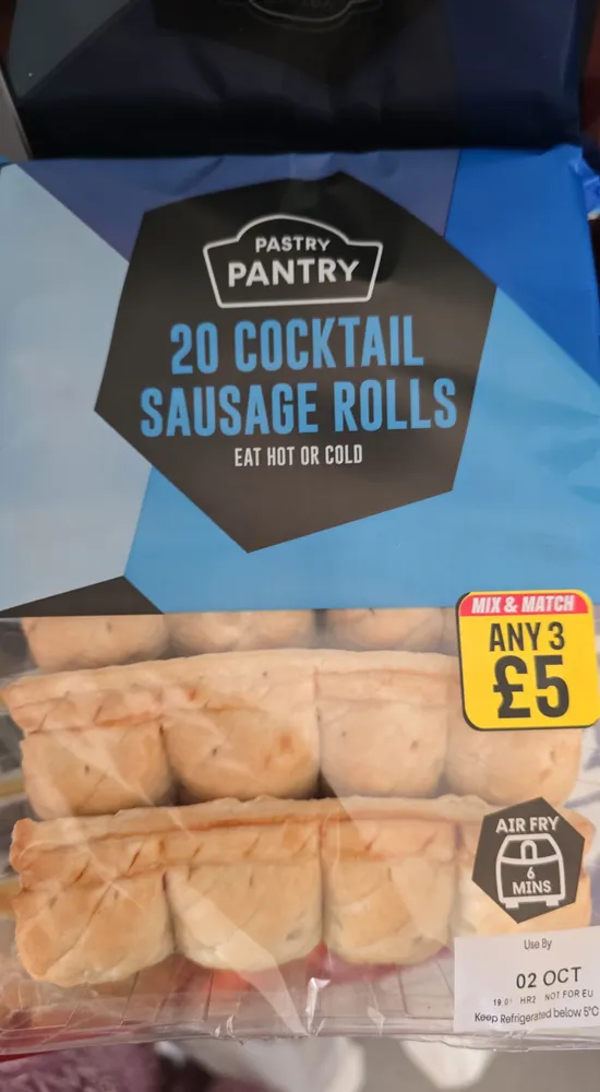 Pastry Pantry Cocktail sausage rolls