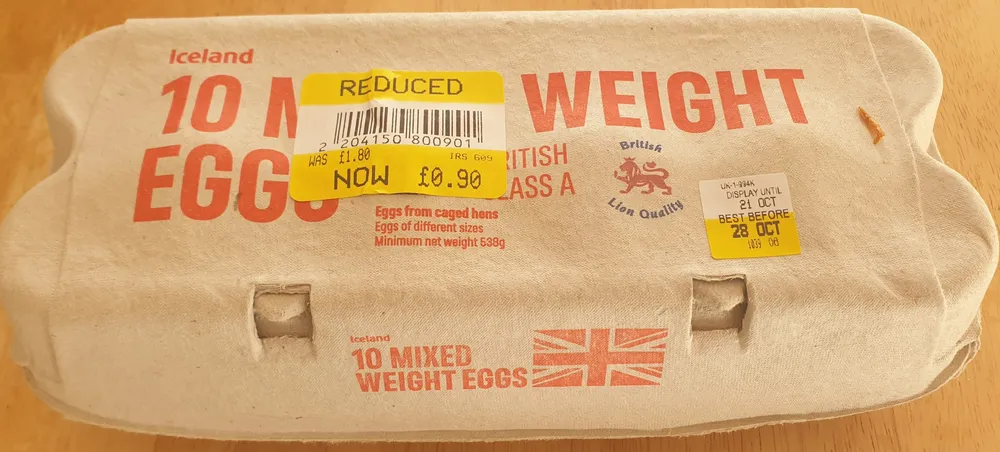 Mixed Weight Eggs