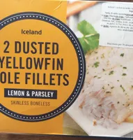 Iceland Lem Parsley Sole Fillets 250g