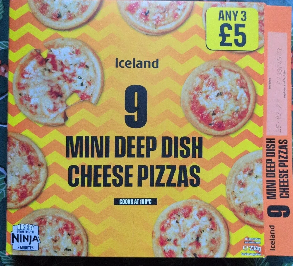 Mini Deep Dish Cheese Pizzas