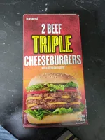 2 Beef Triple cheese burger