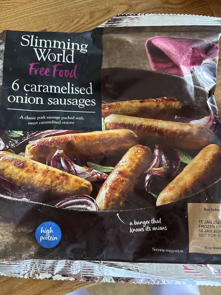 6 Caramelised Onion Sausages