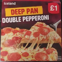 Iceland Double Pepperoni Deep Pan Pizza