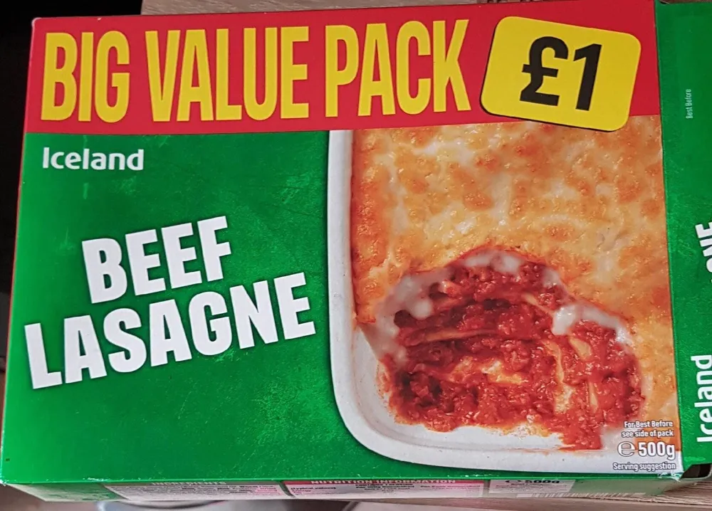 Beef lasagne
