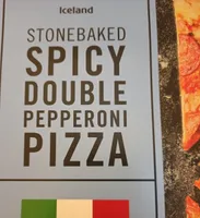 Spicy double pepperoni pizza