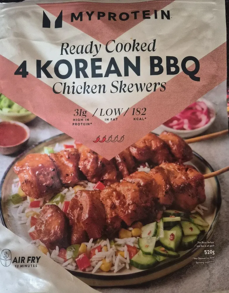 4 Korean BBQ Chicken Skewers