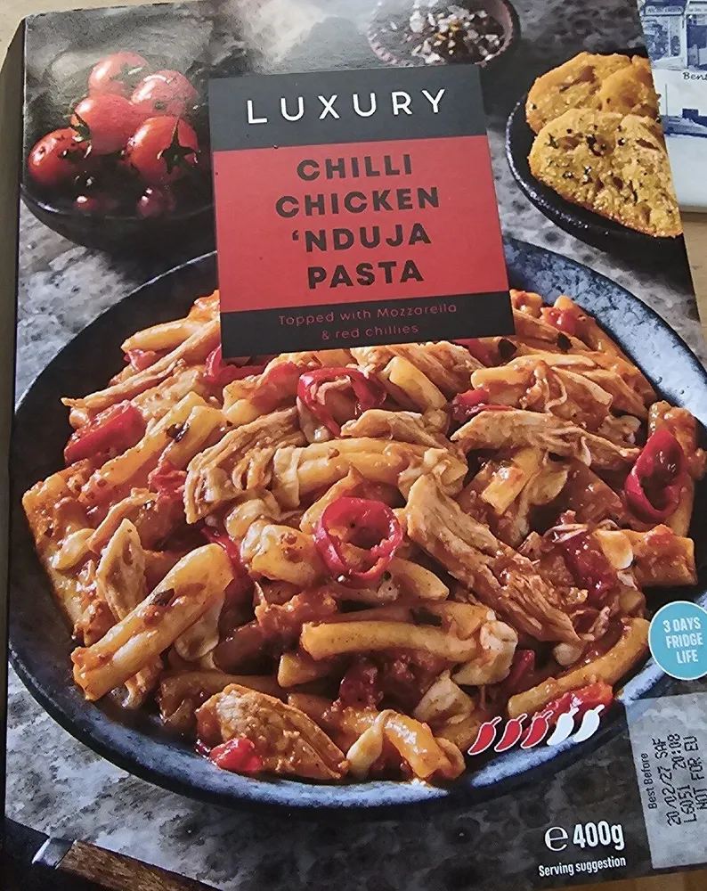 Chilli Chicken 'Nduja Pasta