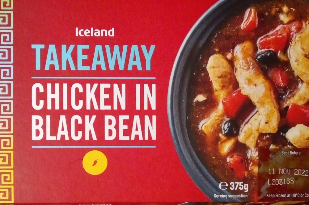 Chicken in black bean takeaway
