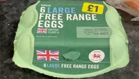 6 Large Free Range Eggs