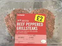 Beef peppered grillsteaks Iceland