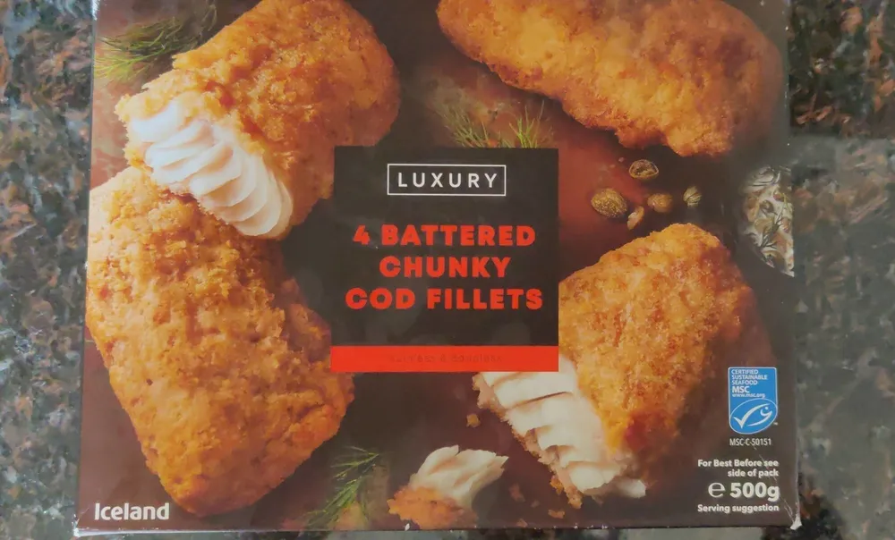 4 Battered Chunky Cod Fillets