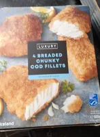 4 breaded chunky cod fillets