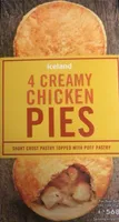 4 creamy chicken pies