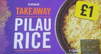 Iceland takeaway pilau rice
