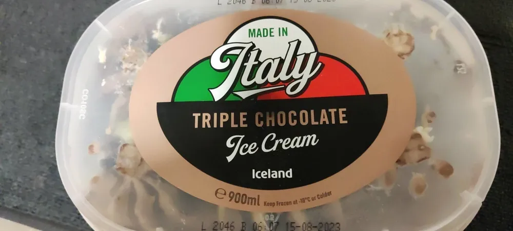 Triple chocolate ice cream