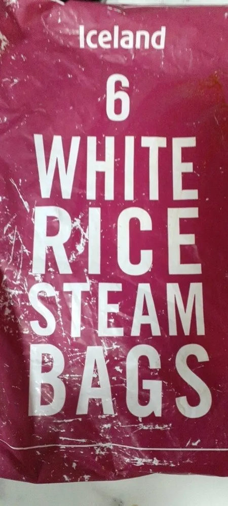 White Rice Steam Bags