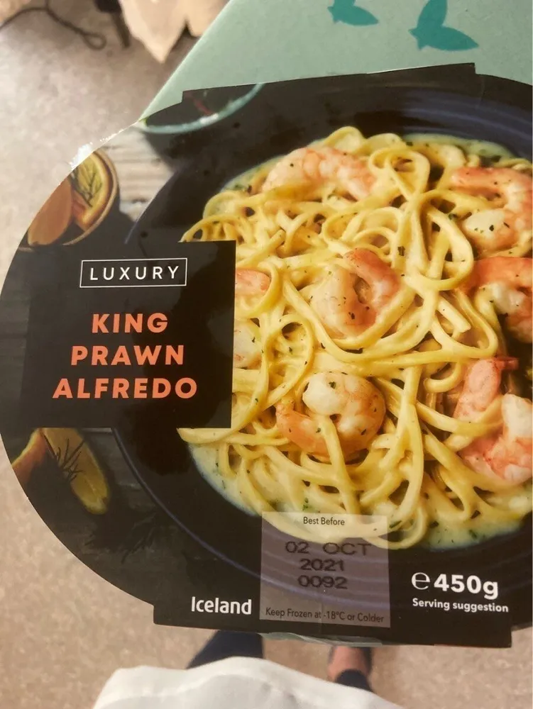 King prawn alfredo