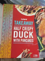 Half crispy duck with pancakes