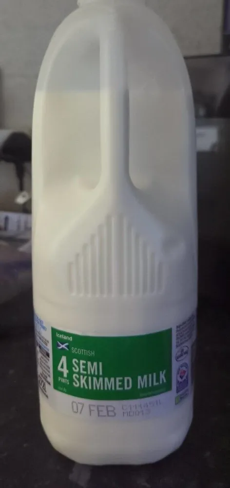 Semi skimmed milk
