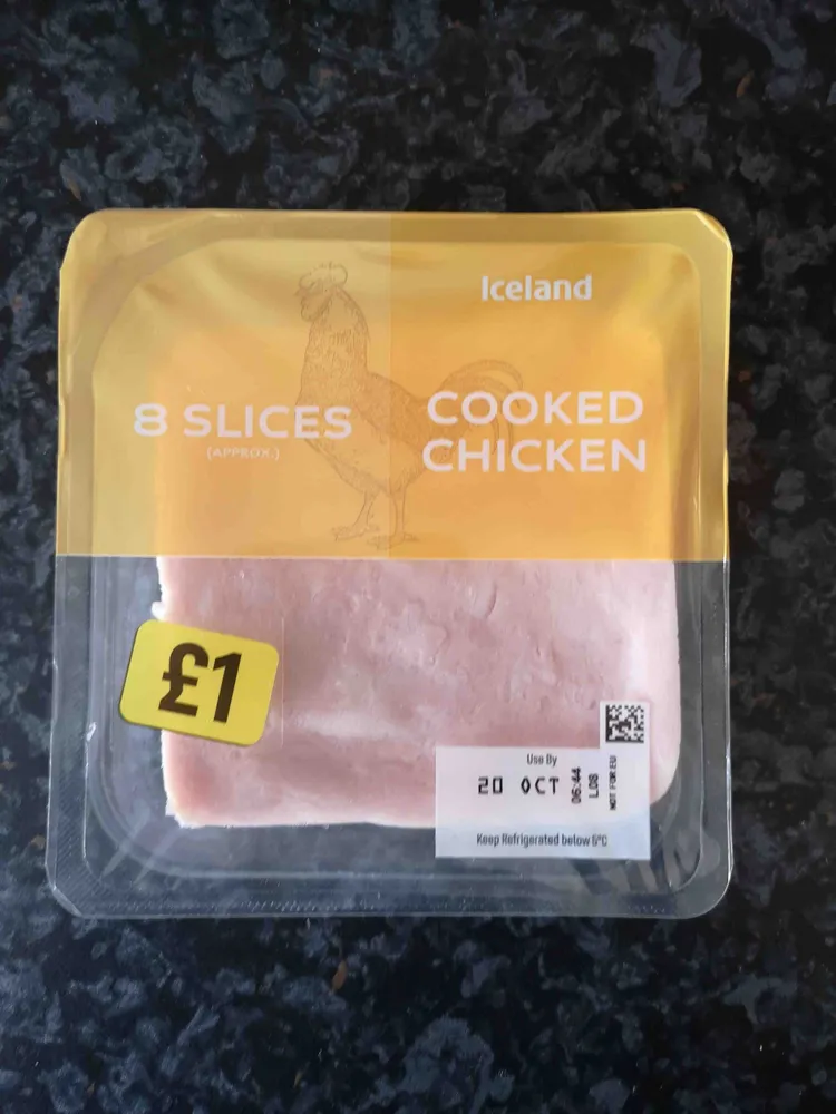 Cooked Chicken Slices
